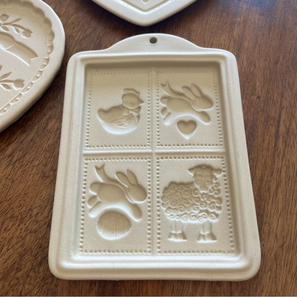 Cookie Press Stoneware Pampered Chef ‘92 & Unbranded Vintage Valentine Easter - Picture 2 of 9